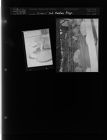 Feature on hogs; Two men (4 Negatives) (October 10, 1957) [Sleeve 22, Folder a, Box 13]
